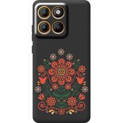 Чорний чохол BoxFace Motorola Moto G86 Ukrainian Ornament