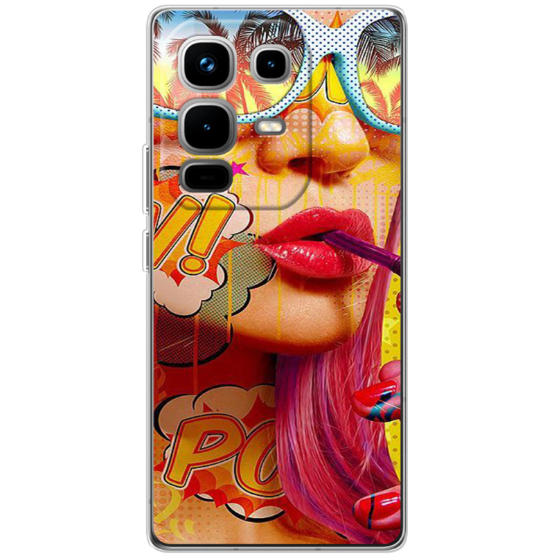 Чохол BoxFace Infinix Note 50 Pro Plus Yellow Girl Pop Art