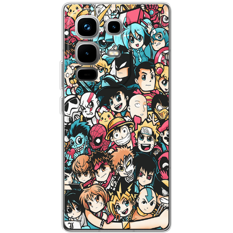 Чохол BoxFace Infinix Note 50 Pro Plus Anime Stickers