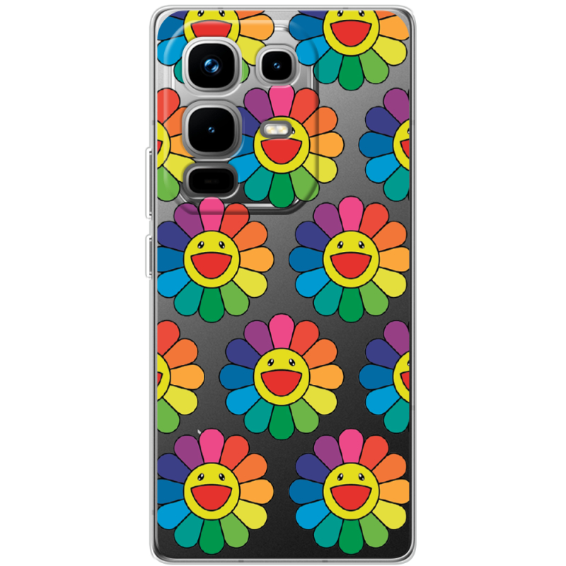 Прозорий чохол BoxFace Infinix Note 50 Pro Plus Hippie Flowers