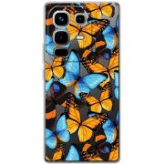 Прозорий чохол BoxFace Infinix Note 50 Pro Plus Butterfly Morpho
