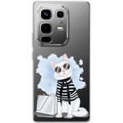 Прозорий чохол BoxFace Infinix Note 50 Pro Plus Cat Style