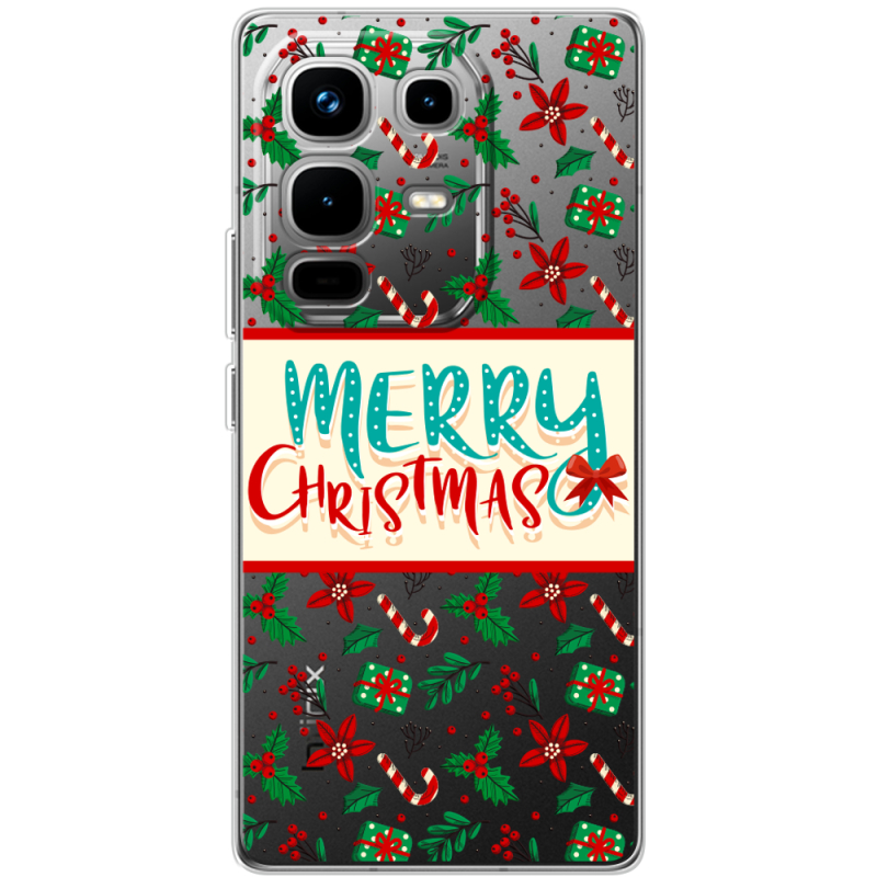 Прозорий чохол BoxFace Infinix Note 50 Pro Plus Vintage Christmas Pattern