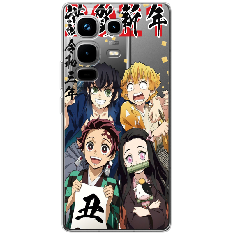 Прозорий чохол BoxFace Infinix Note 50 Pro Plus Незуко та друзі