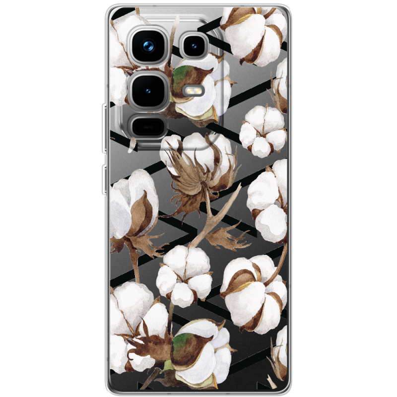 Прозорий чохол BoxFace Infinix Note 50 Pro Plus Cotton flowers