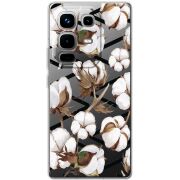 Прозорий чохол BoxFace Infinix Note 50 Pro Plus Cotton flowers