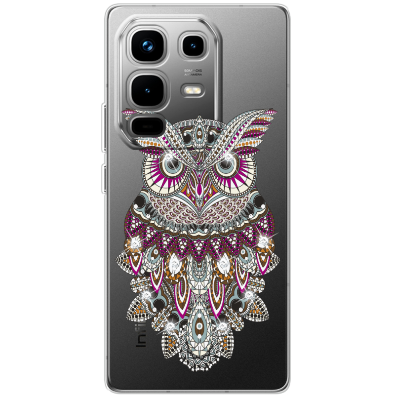 Чохол зі стразами Infinix Note 50 Pro Plus Owl