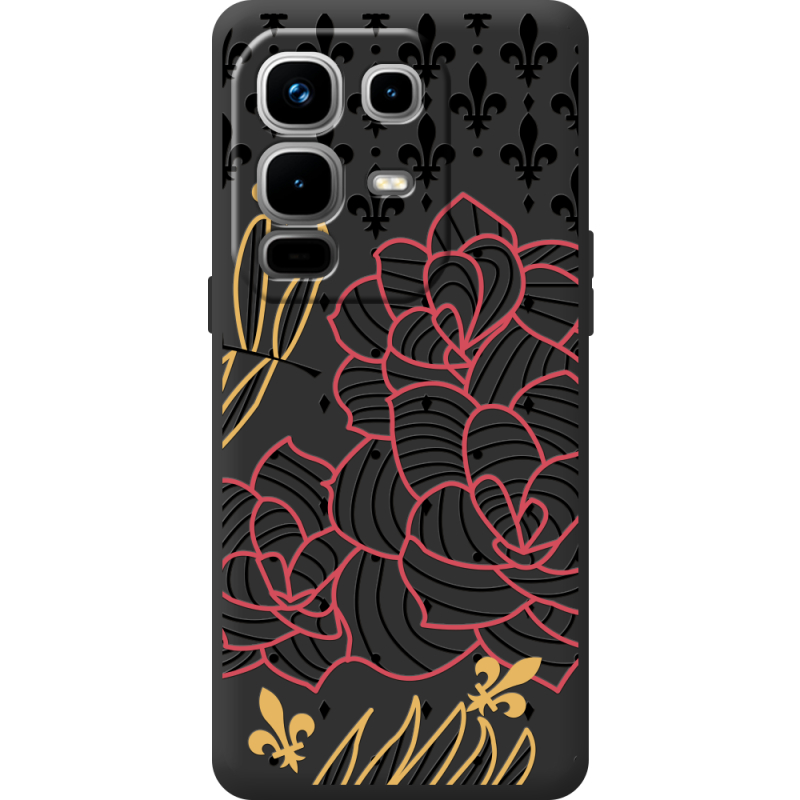 Чорний чохол BoxFace Infinix Note 50 Pro Plus FranceFlowers