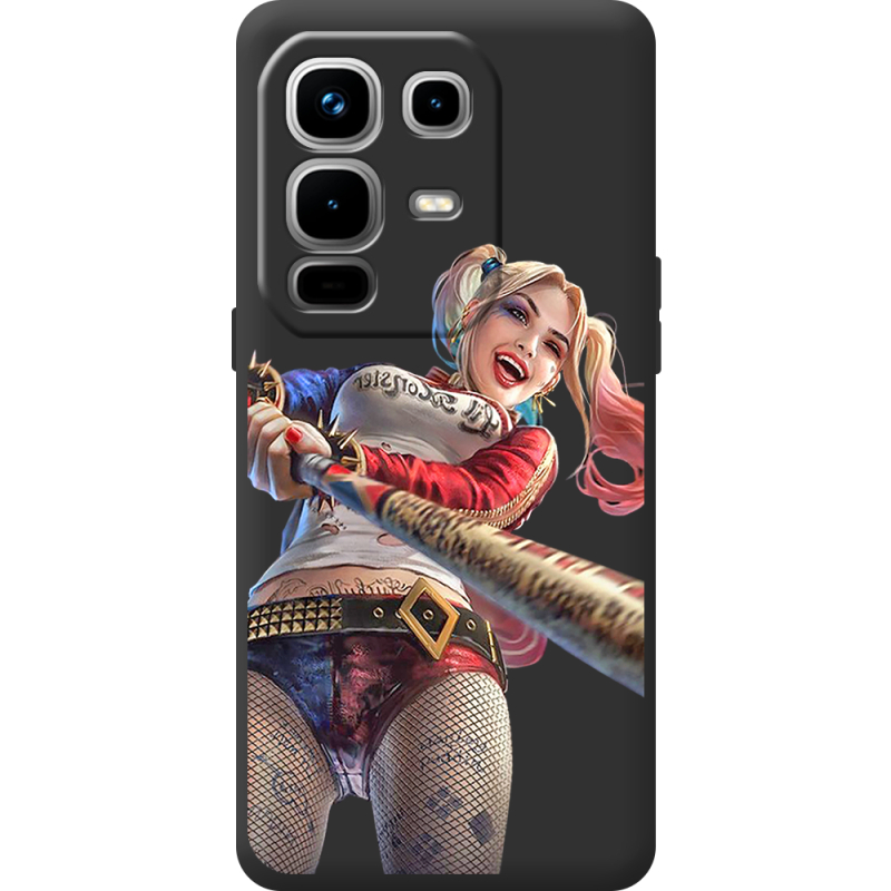 Чорний чохол BoxFace Infinix Note 50 Pro Plus Happy Harley Quinn