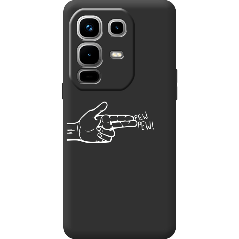 Чорний чохол BoxFace Infinix Note 50 Pro Plus Pew Pew