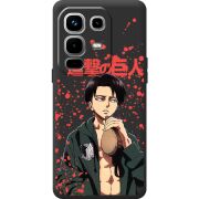 Чорний чохол BoxFace Infinix Note 50 Pro Plus Атака Титанов Леви