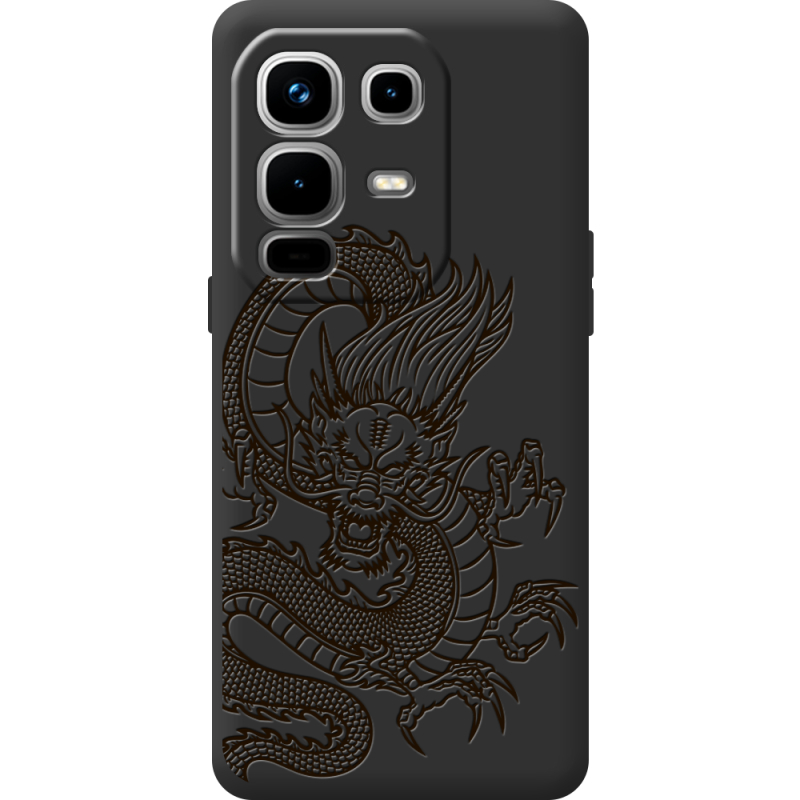 Чорний чохол BoxFace Infinix Note 50 Pro Plus Chinese Dragon