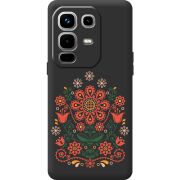 Чорний чохол BoxFace Infinix Note 50 Pro Plus Ukrainian Ornament