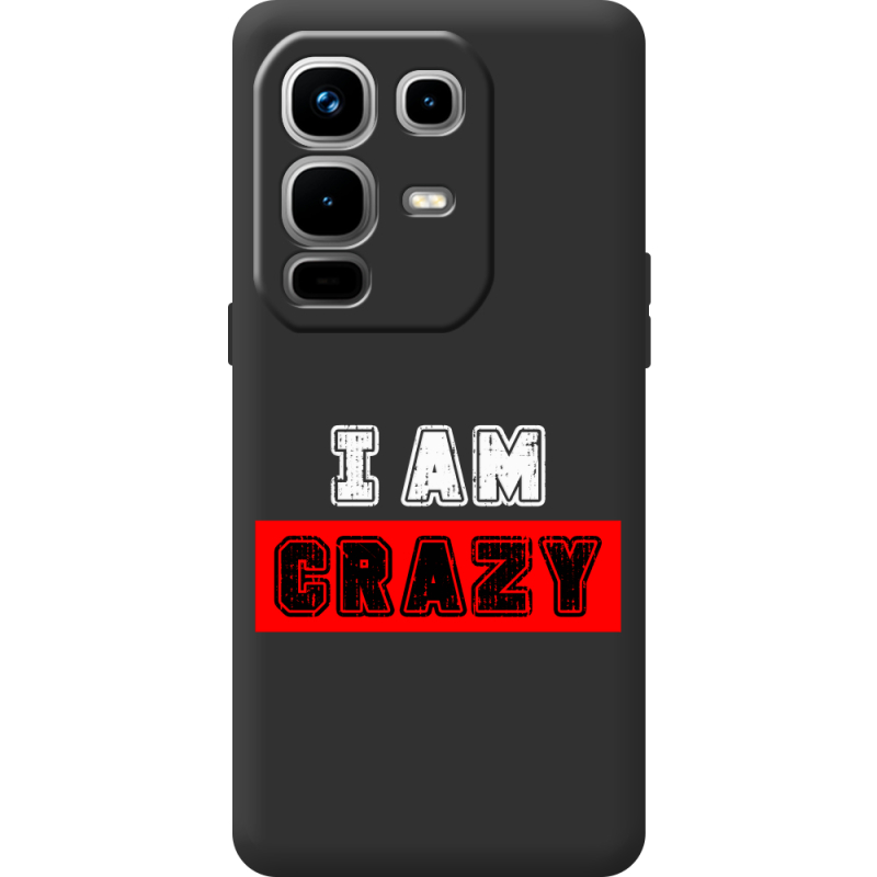 Чорний чохол BoxFace Infinix Note 50 Pro Plus I'm Crazy