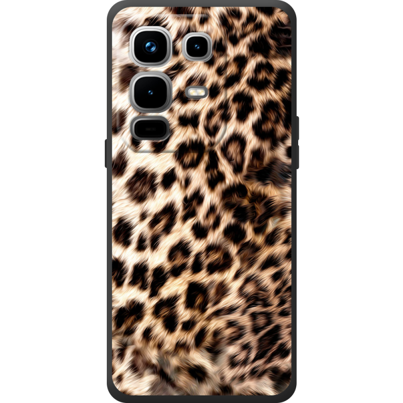 Чорний чохол BoxFace Infinix Note 50 Pro Plus Леопардовий