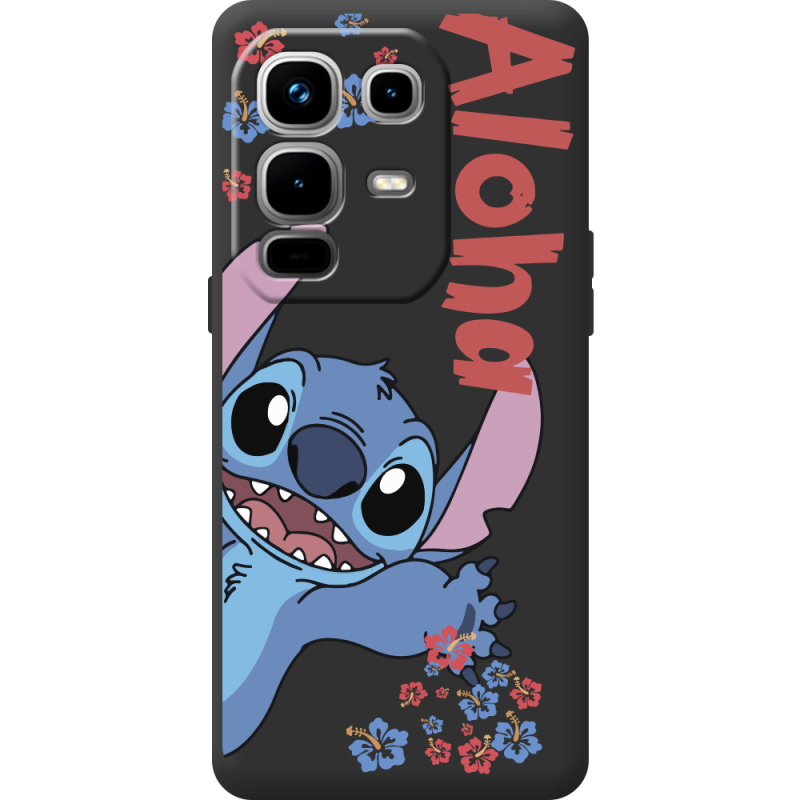 Чорний чохол BoxFace Infinix Note 50 Pro Plus Гавайський гість Stich