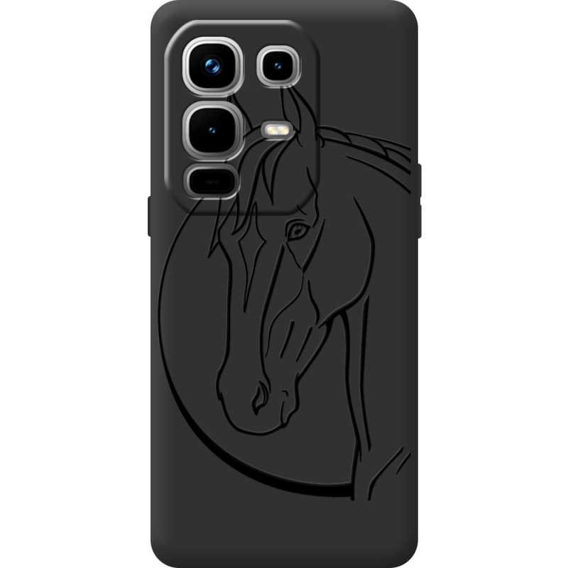 Чорний чохол BoxFace Infinix Note 50 Pro Plus Horse