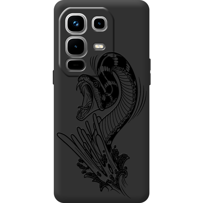 Чорний чохол BoxFace Infinix Note 50 Pro Plus Snake