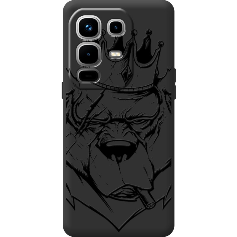 Чорний чохол BoxFace Infinix Note 50 Pro Plus Bear King