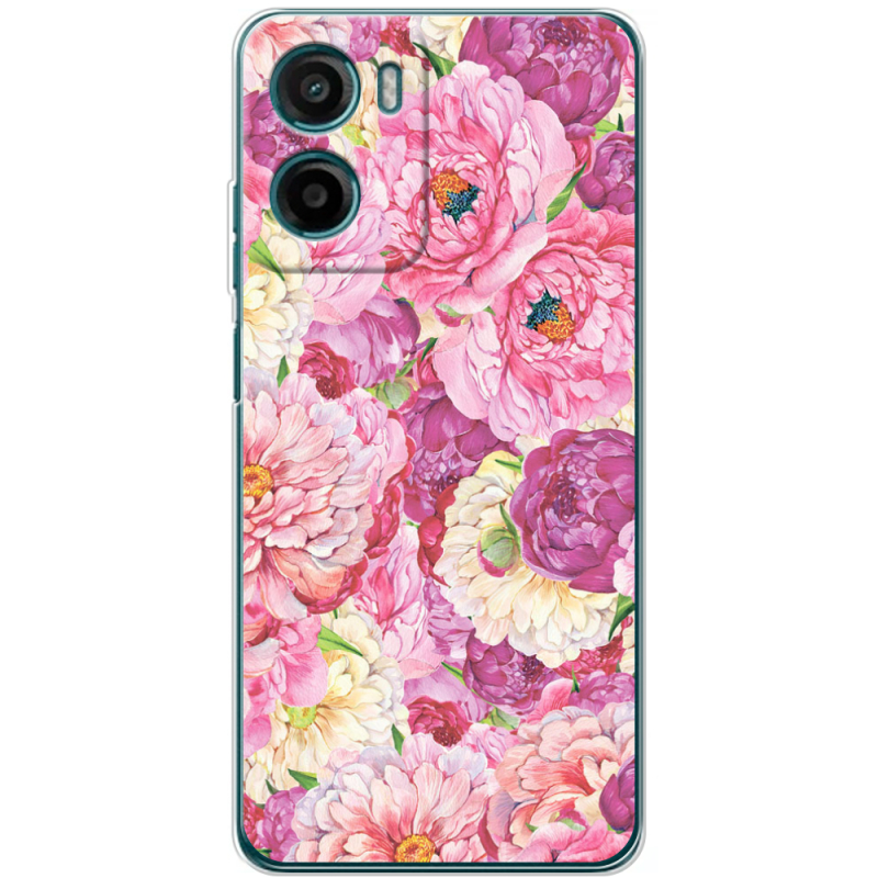 Чохол BoxFace Motorola Moto E15 Pink Peonies