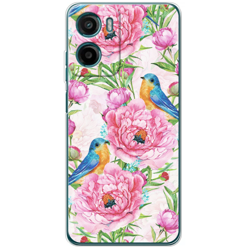 Чохол BoxFace Motorola Moto E15 Birds and Flowers