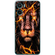 Чохол BoxFace Motorola Moto E15 Fire Lion