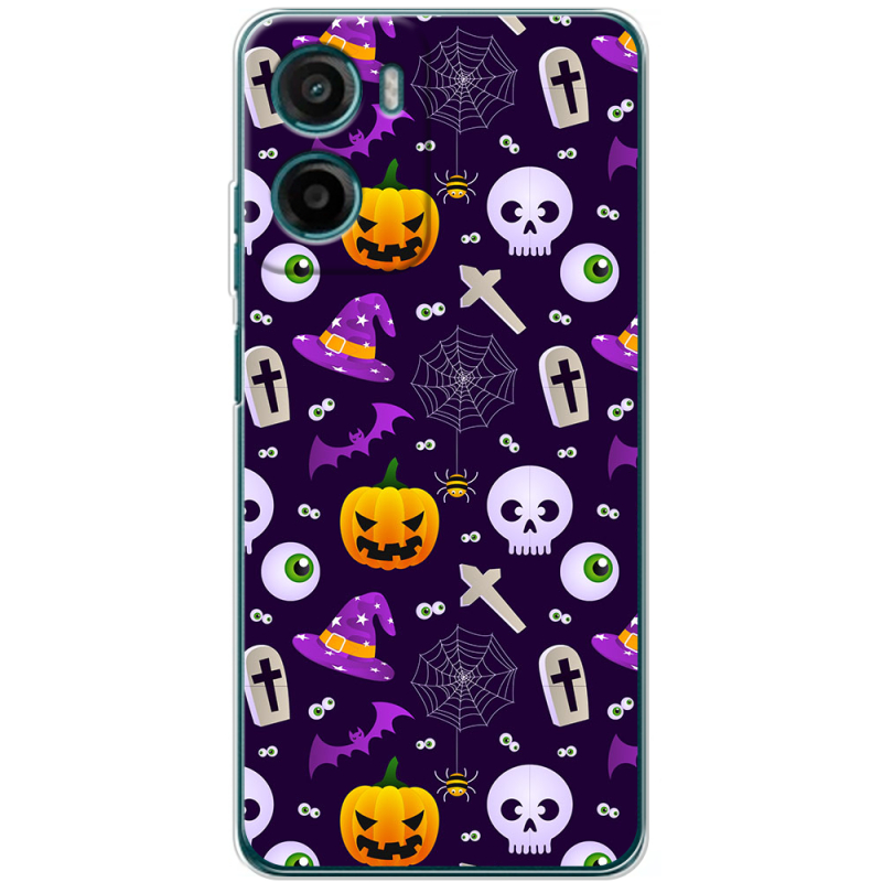 Чохол BoxFace Motorola Moto E15 Halloween Purple Mood