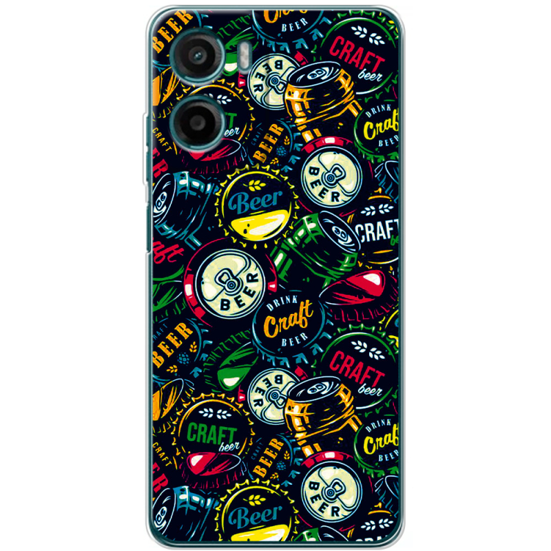 Чохол BoxFace Motorola Moto E15 Bottle Caps