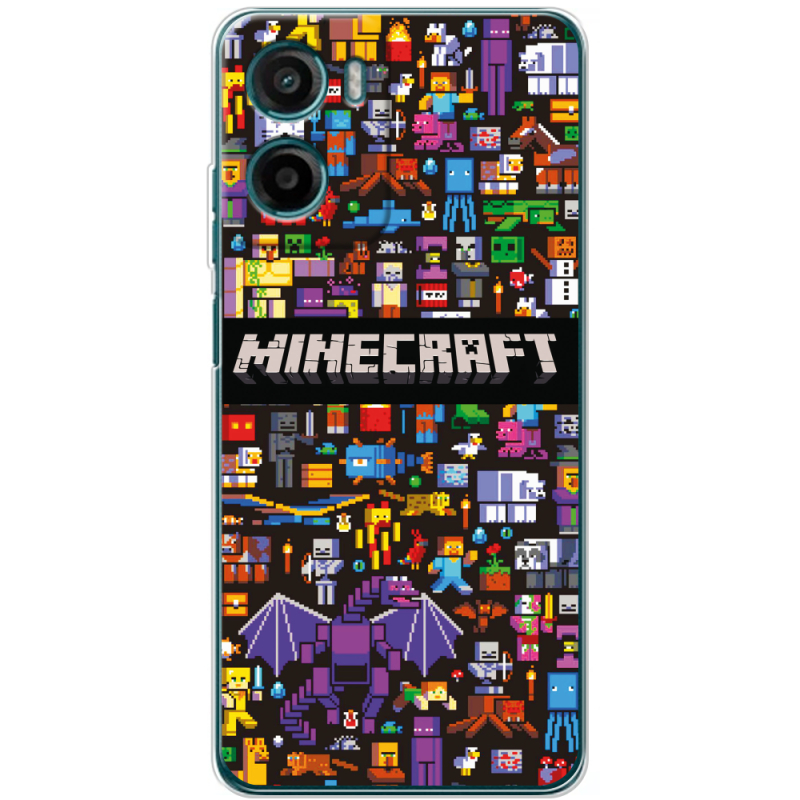 Чохол BoxFace Motorola Moto E15 Minecraft Mobbery