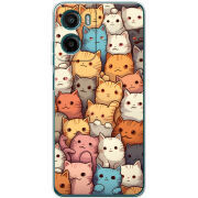 Чохол BoxFace Motorola Moto E15 Котики муркотики