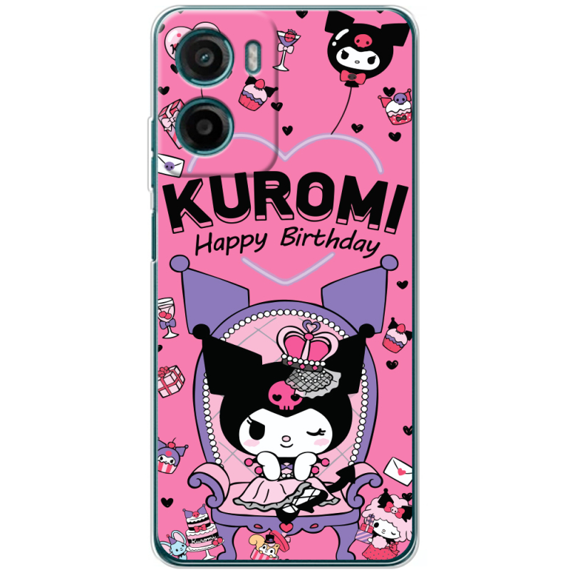 Чохол BoxFace Motorola Moto E15 День народження Kuromi