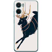 Чохол BoxFace Motorola Moto E15 Black Deer