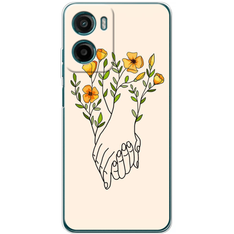 Чохол BoxFace Motorola Moto E15 Flower Hands