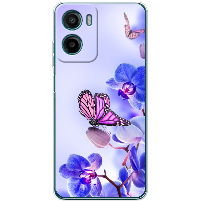 Чохол BoxFace Motorola Moto E15 Orchids and Butterflies