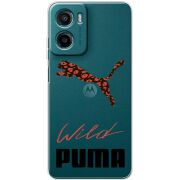 Прозорий чохол BoxFace Motorola Moto E15 Wild Cat