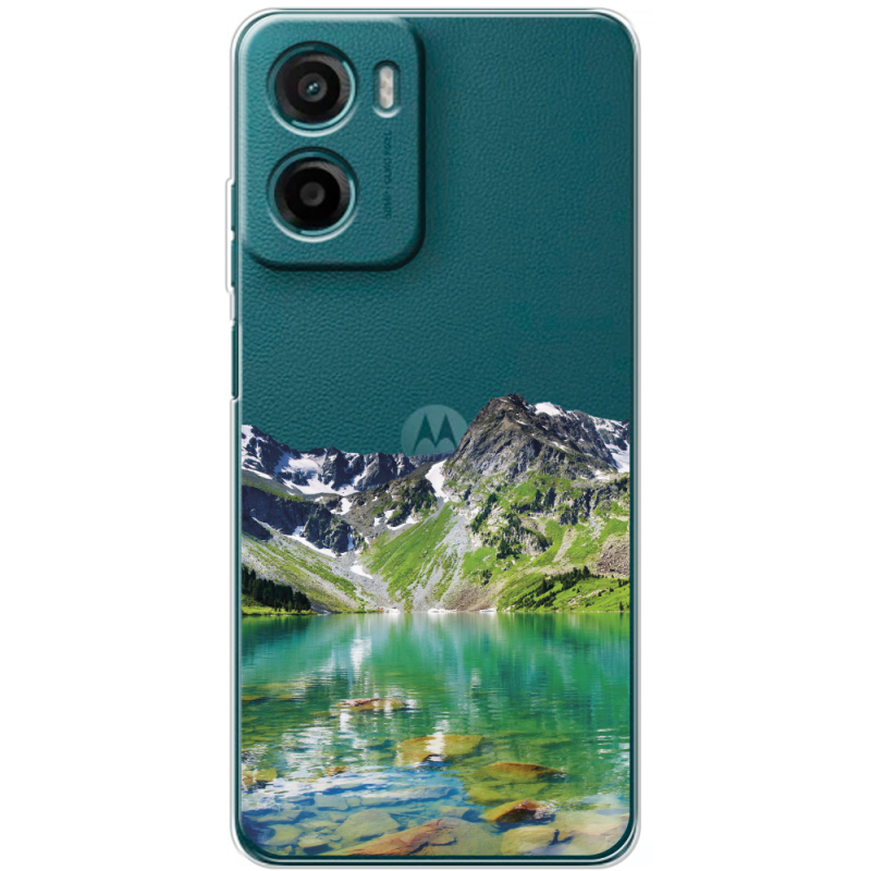 Прозорий чохол BoxFace Motorola Moto E15 Green Mountain