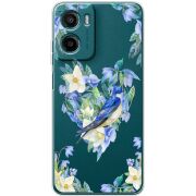 Прозорий чохол BoxFace Motorola Moto E15 Spring Bird