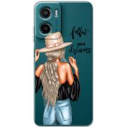 Прозорий чохол BoxFace Motorola Moto E15 Follow Your Dreams