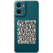 Прозорий чохол BoxFace Motorola Moto E15 Amor Amor