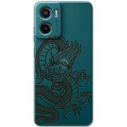 Прозорий чохол BoxFace Motorola Moto E15 Chinese Dragon