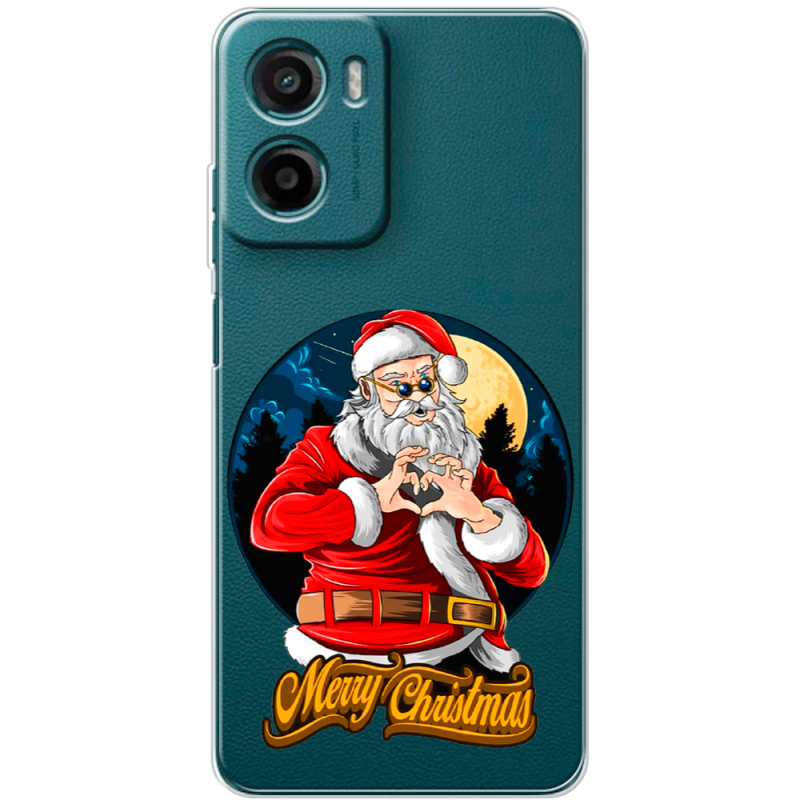 Прозорий чохол BoxFace Motorola Moto E15 Cool Santa