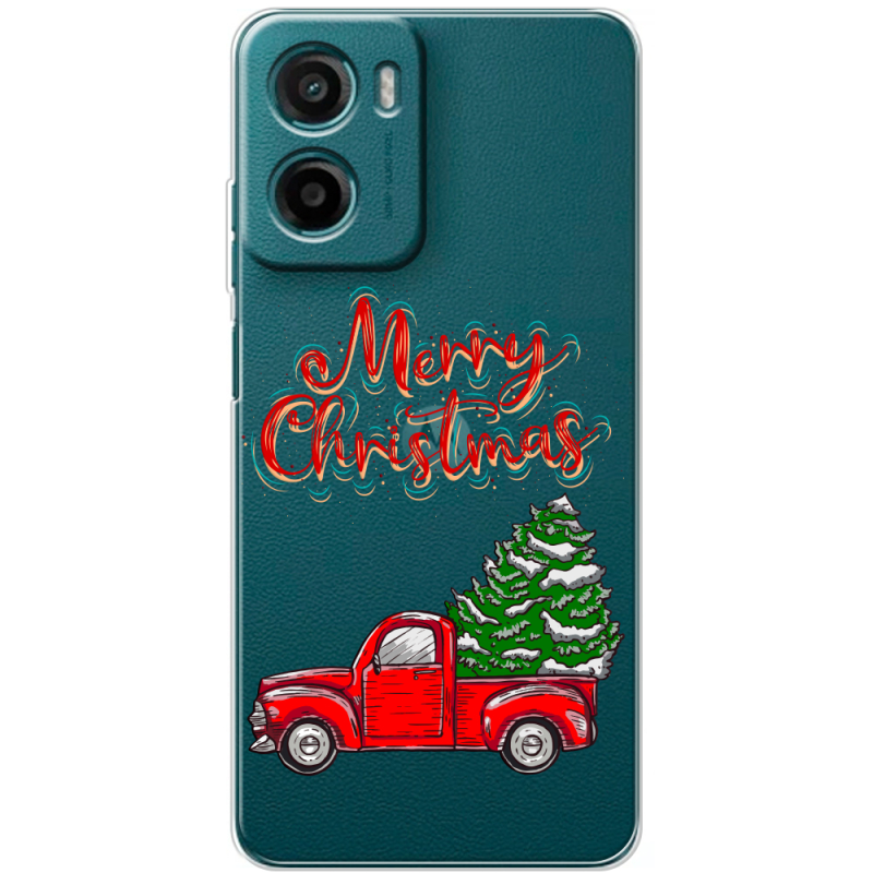 Прозорий чохол BoxFace Motorola Moto E15 Holiday Car