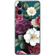 Прозорий чохол BoxFace Motorola Moto E15 Floral Dark Dreams