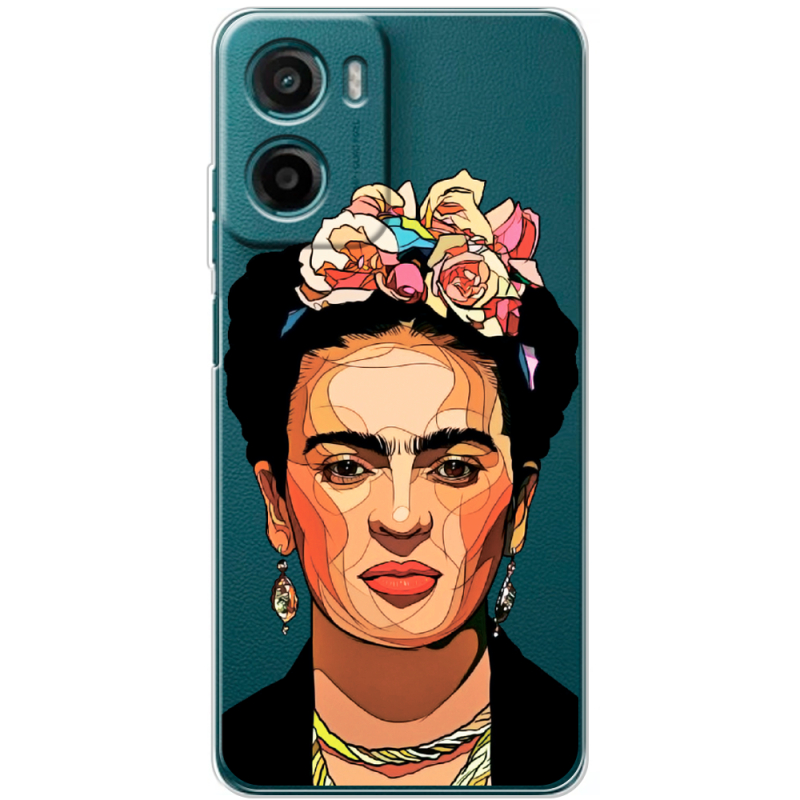 Прозорий чохол BoxFace Motorola Moto E15 Фрида Кало