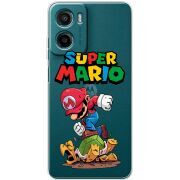 Прозорий чохол BoxFace Motorola Moto E15 Super Mario