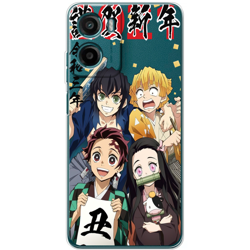 Прозорий чохол BoxFace Motorola Moto E15 Незуко та друзі