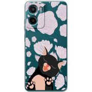 Прозорий чохол BoxFace Motorola Moto E15 Meow