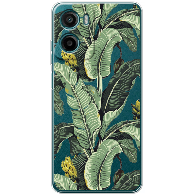 Прозорий чохол BoxFace Motorola Moto E15 Banana Leaves