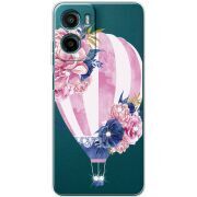 Чохол зі стразами Motorola Moto E15 Pink Air Baloon