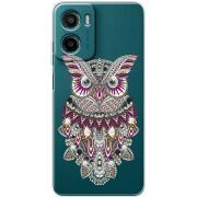 Чохол зі стразами Motorola Moto E15 Owl
